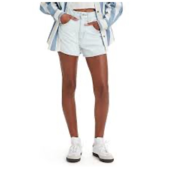 Levi’s | Silvertab Retro 90s High Waist Mom Jean Shorts Black | 31 - Picture 5 of 16